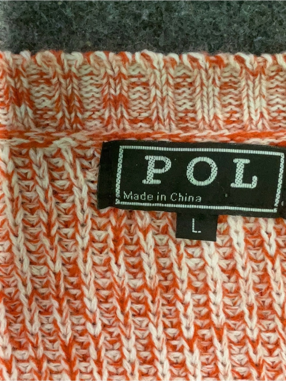 POL Oversized Creamsicle Knit Sweater - Picture 7 of 8